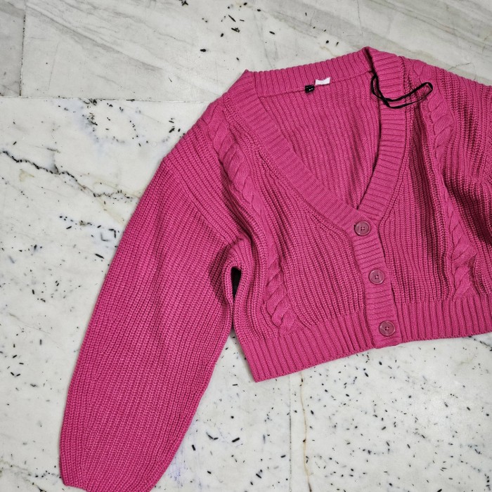 Oversize Pink Cardigan