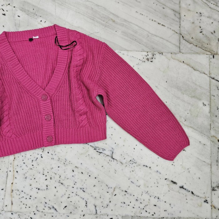 Oversize Pink Cardigan