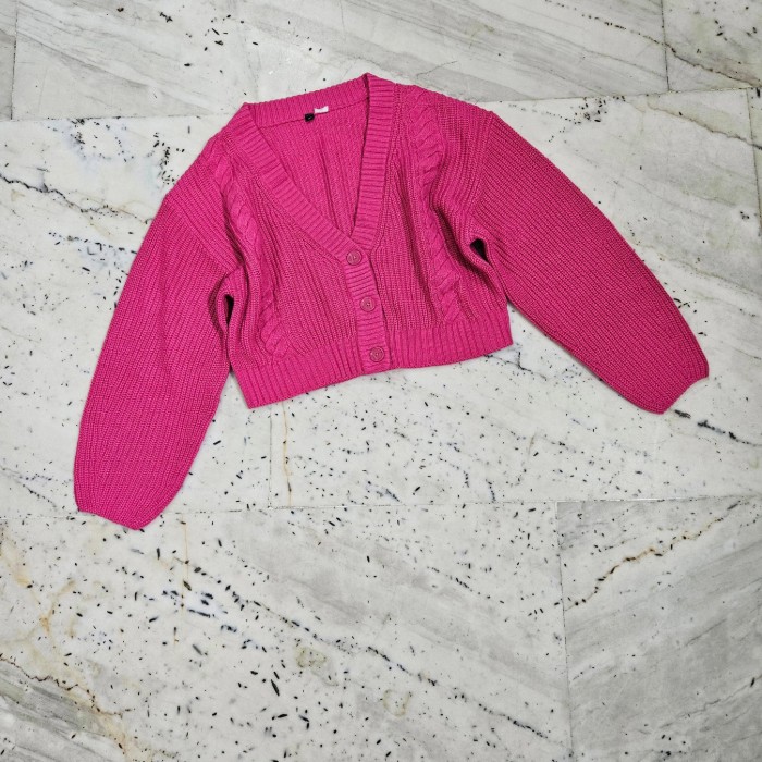 Oversize Pink Cardigan