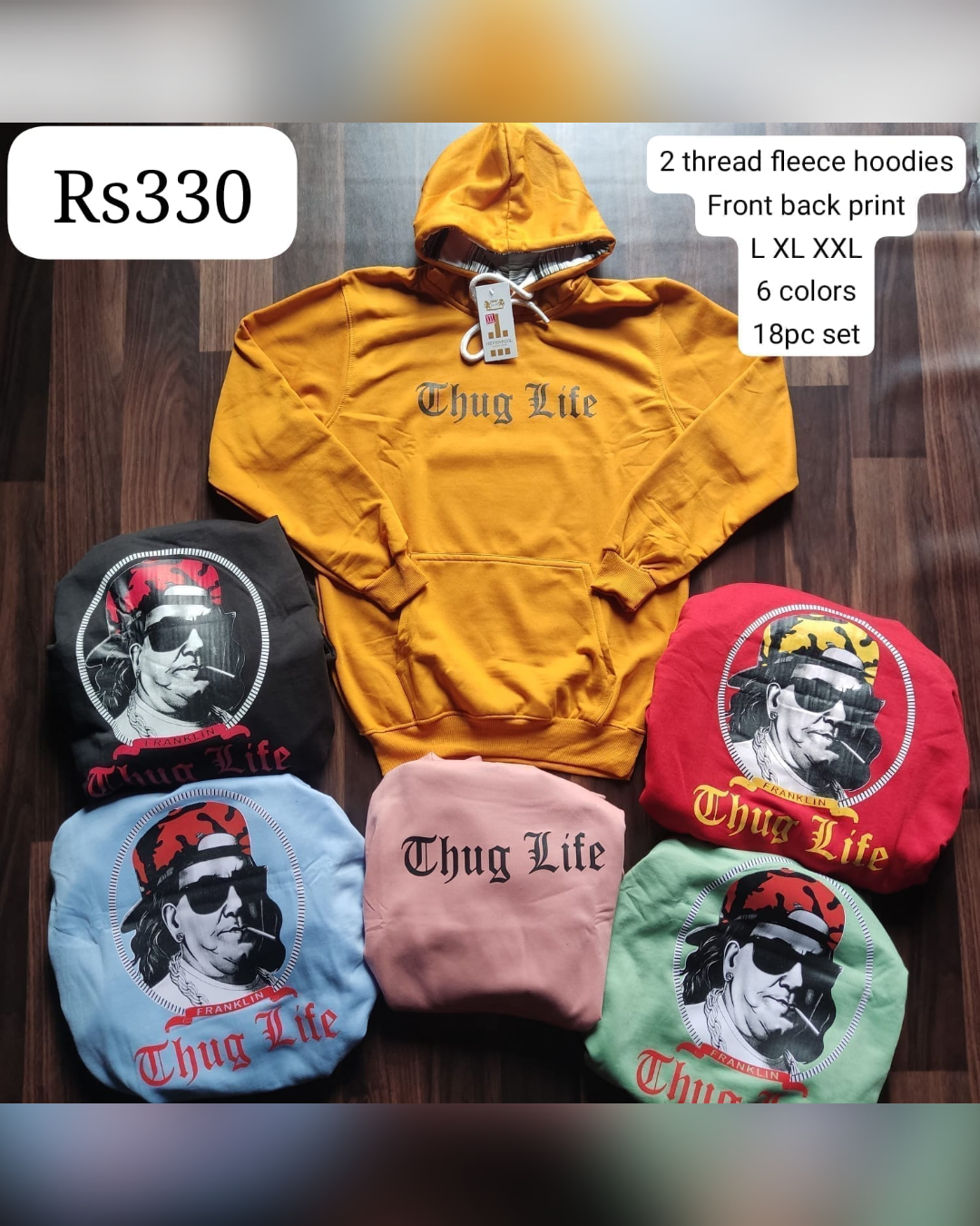 2 Thread Fleece hoodies