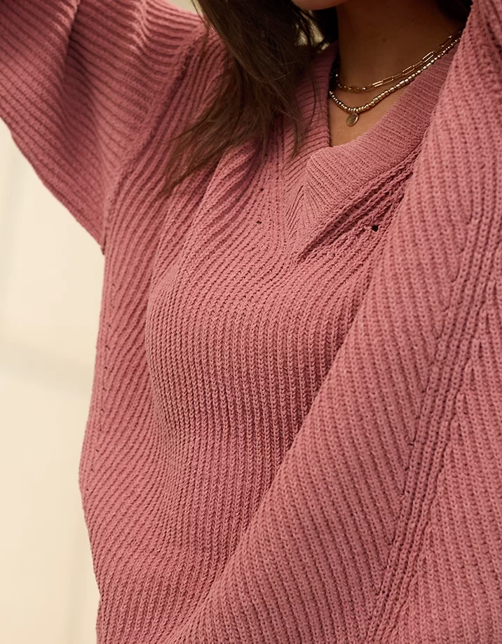 Oversized V-Neck Sweater