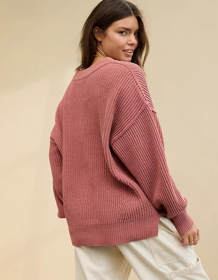 Oversized V-Neck Sweater