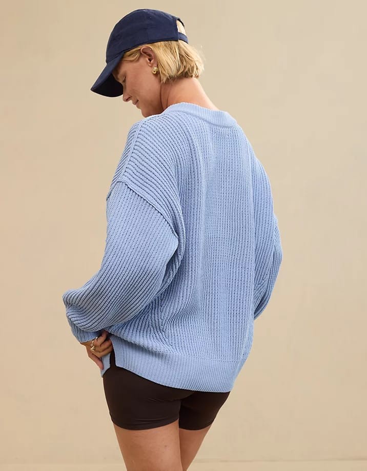 Oversized V Neck Sweater